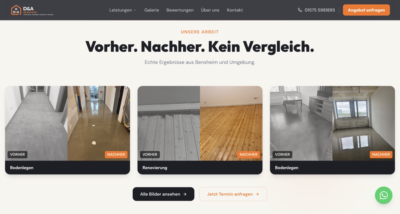 D&A Bensheim, Vorher-Nachher-Galerie