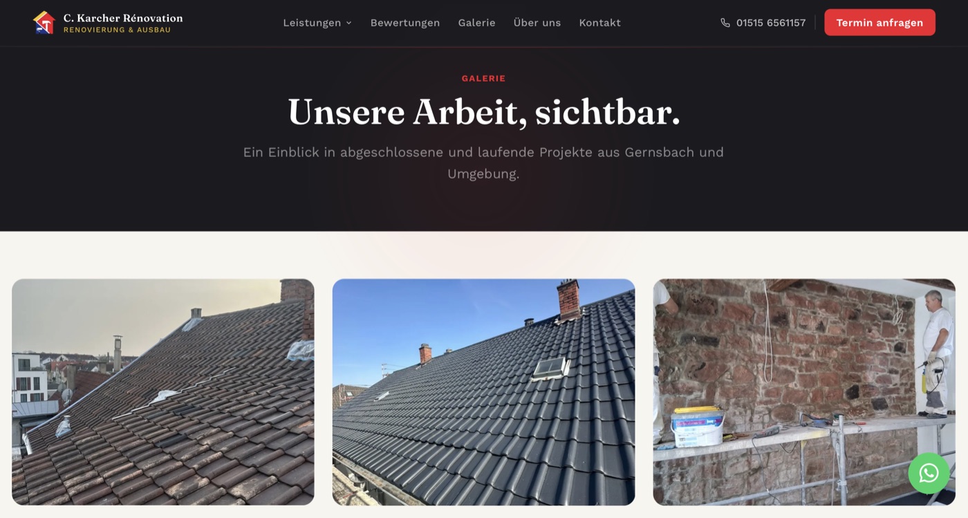 Christian Karcher, Galerie abgeschlossener Projekte