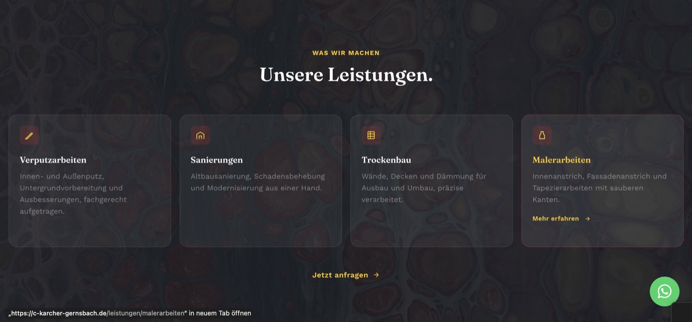 Christian Karcher, Leistungsübersicht
